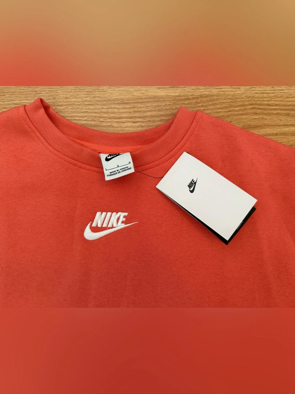 Nike Girls L Coral Crewneck Pullover - NWT